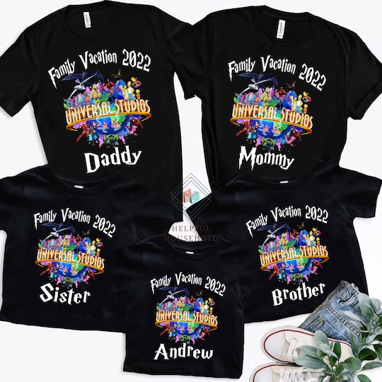 Personalized Universal Studios Family Vacation Shirt
