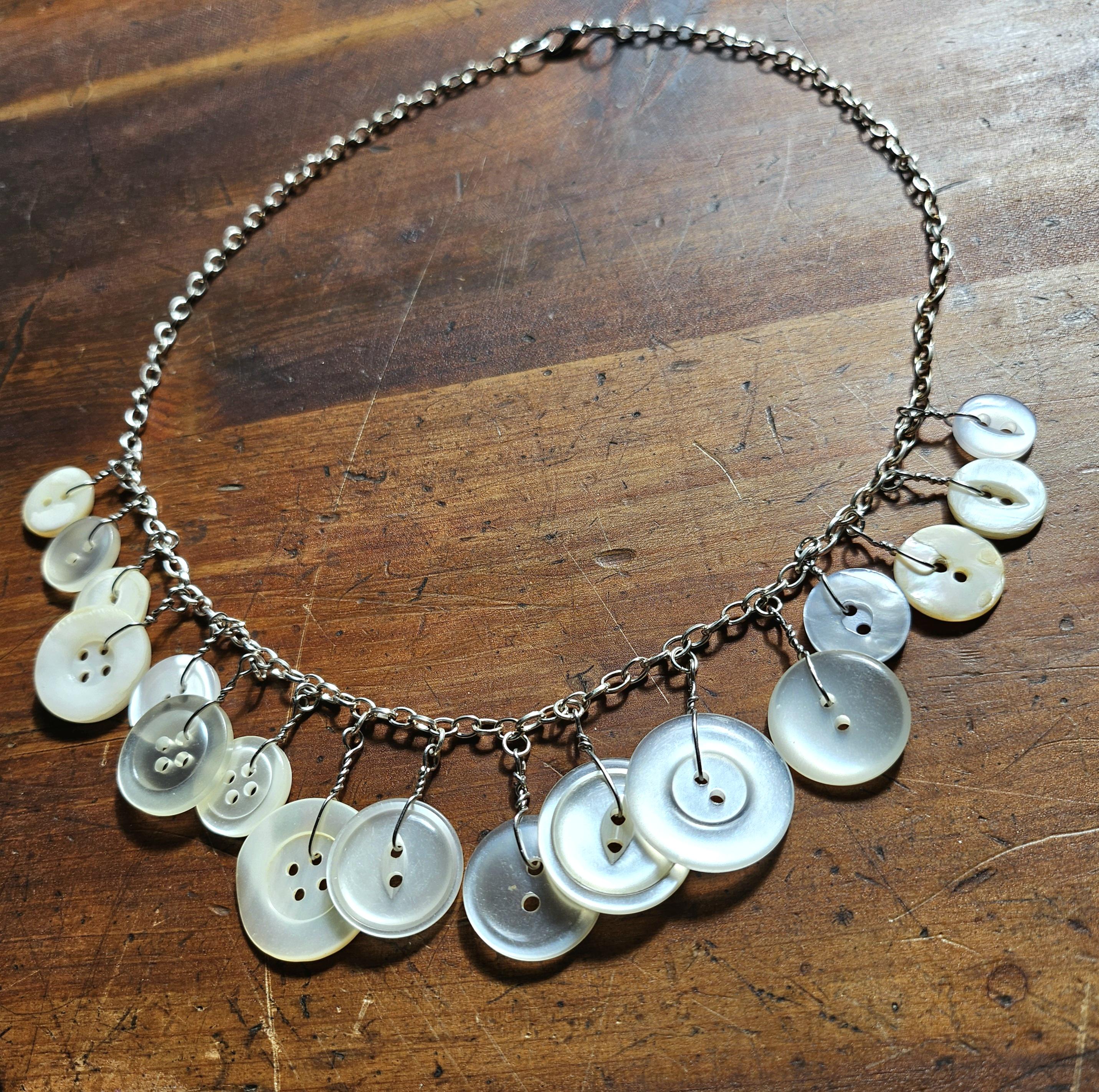 アクセサリー Button Works Necklace & Bracelet ButtonAndBijoux - Etsy