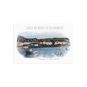 Cartes postales d'art, motif de pleine conscience peint à la main, Portmagee, Irlande
