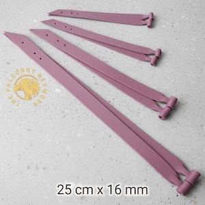 Falconry jesses in various colors (size 25 cm x 16 mm) (pinkish purple)