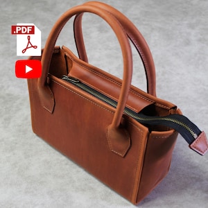 Handbag -PDF PATTERN -DIY Leather -Tote bag -Clutch -Leather Template -Purse bag -Pdf Leather bag