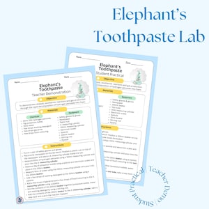Elephant's Toothpaste Lab - Demo für Lehrer und praktische Anleitung für Schüler