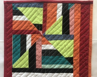 Handmade Quilted Abstract Art Wall Hanging Decoration