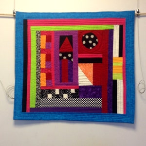 Art Quilt Wall Hanging Abstract Fiber Art