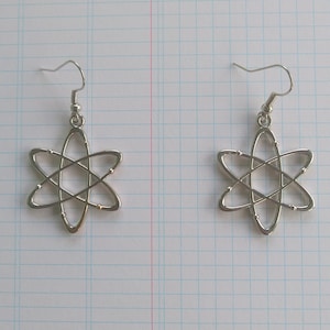Atom Earrings - STEM Jewelry - Science Student or Teacher Gift