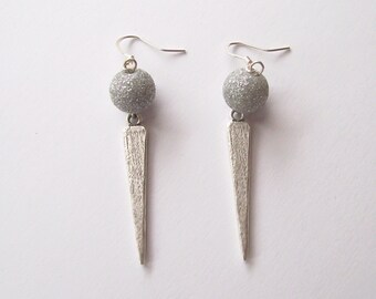 Stardust-kolczyki w Trójkąty wiszące-Nowoczesna Biżuteria geometryczna