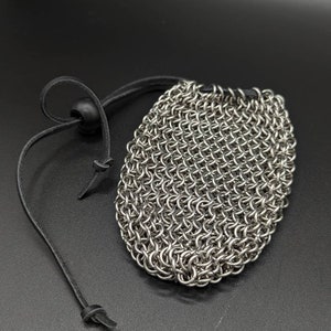 Stainless Steel Chainmaille Dice Bag / Coin Pouch - Medium
