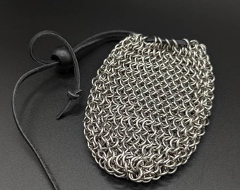 Stainless Steel Chainmaille Dice Bag / Coin Pouch - Medium