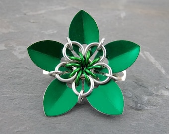 Scale Petal Flower Clip