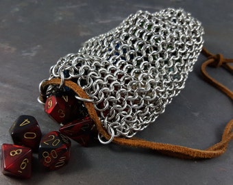 Chainmaille Dice Bag / Coin Pouch - Large