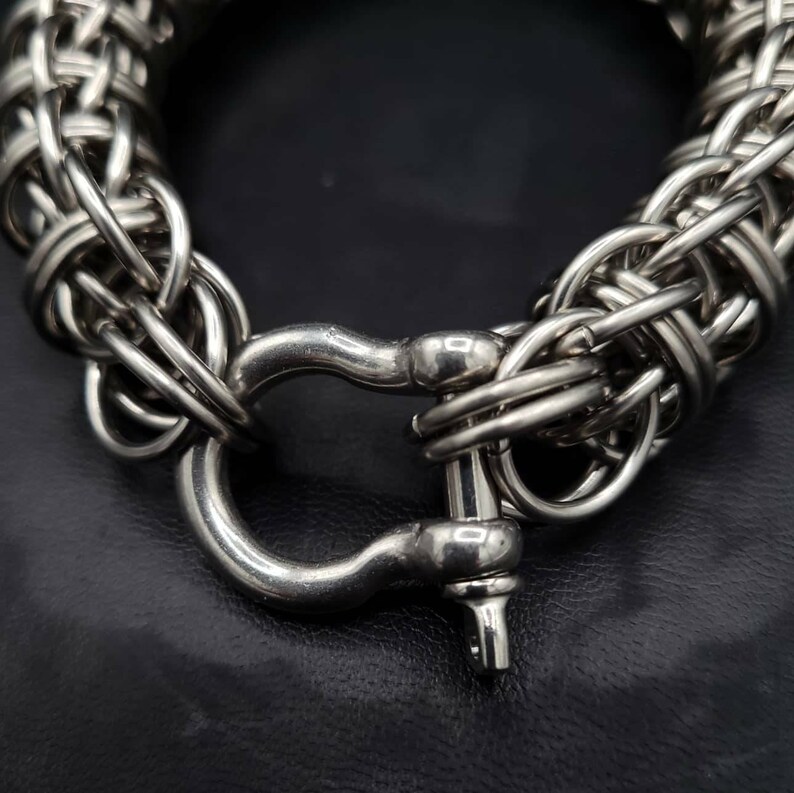 Stainless Steel Fire Wyrm Handmade Chainmaille Bracelet