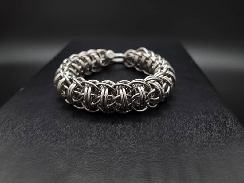 Stainless Steel Fire Wyrm Handmade Chainmaille Bracelet