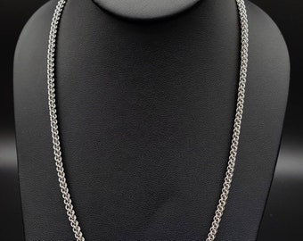 Handmade Chainmaille Necklace - Stainless Steel - Micro JPL Weave