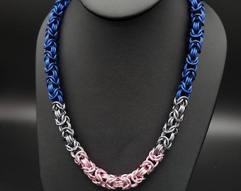 Boho Chainmaille Byzantine Necklace - Air