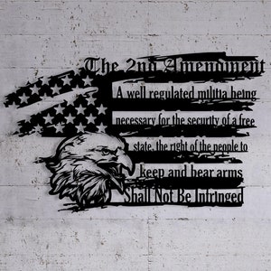 2. Änderung der amerikanischen Flagge Metall Wandkunst, 4