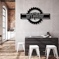 Custom Metal Workshop Sign, Dad Gift, Custom Garage Sign, Personalized Man Cave Decor, Mechanic Workshop Sign, Steel Garage Entrance Decor