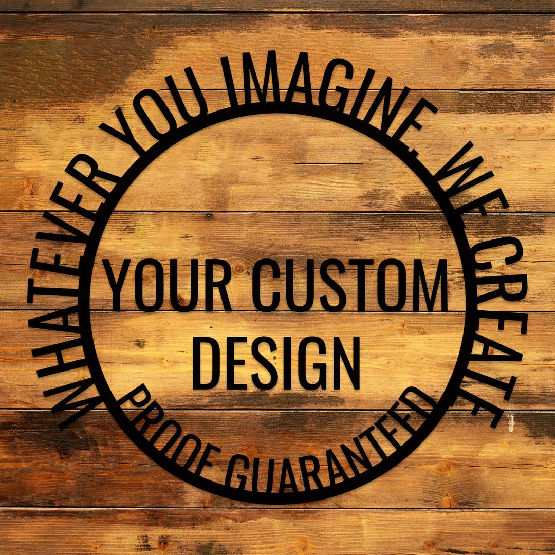Custom Metal Sign, Personalized Your Text Sign, Custom Logo Sign Gift ...