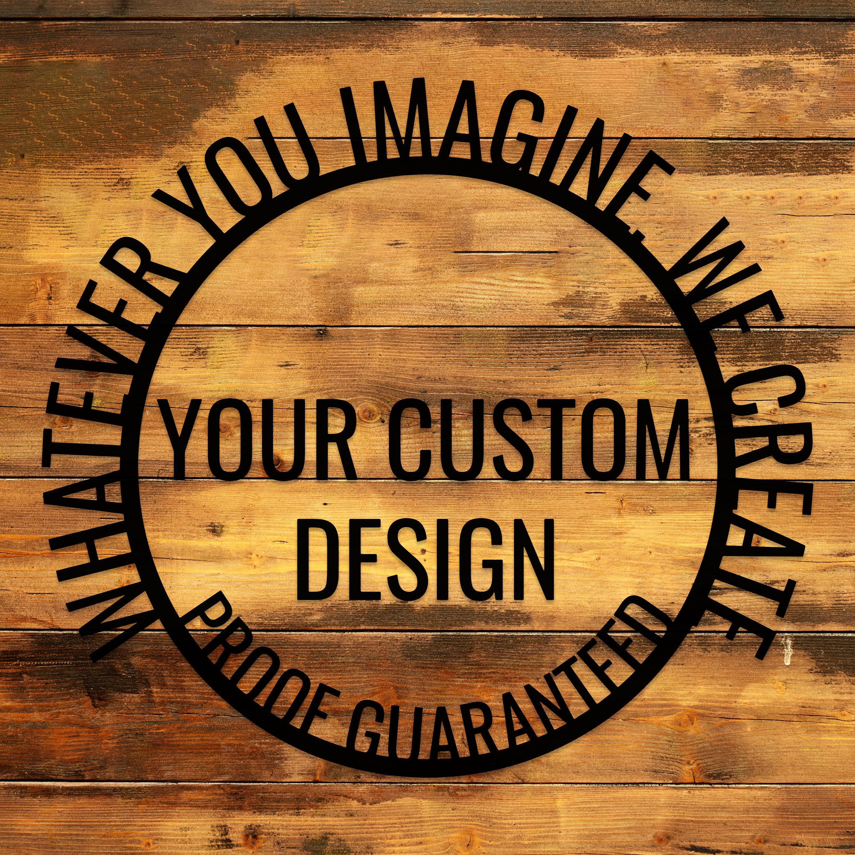 Sign Created Custom Metal Sign, Personalized Your Text Sign, Custom Logo Sign Gift ...