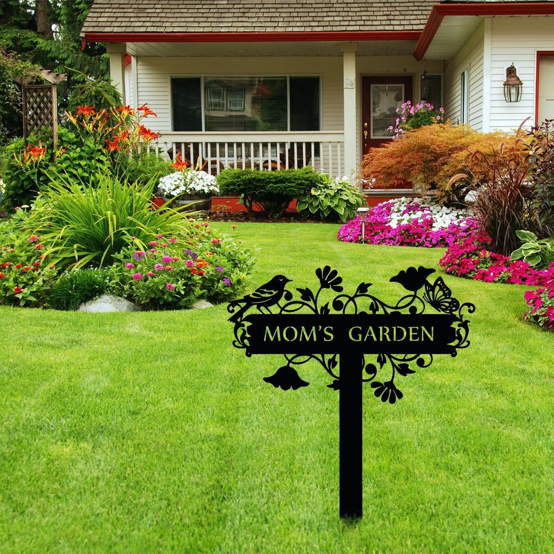 Custom Garden Metal Sign, Garden Lover Gift, Personalized Yard Sign ...