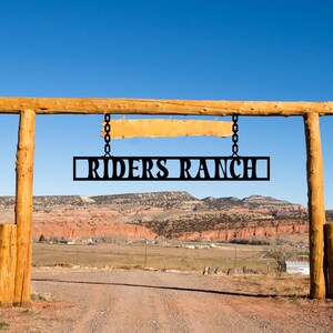 Custom Metal Ranch Sign, Ranch House Gift, Personalized Farm Name Sign ...