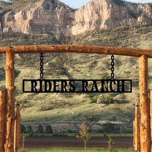 Custom Metal Ranch Sign, Ranch House Gift, Personalized Farm Name Sign ...