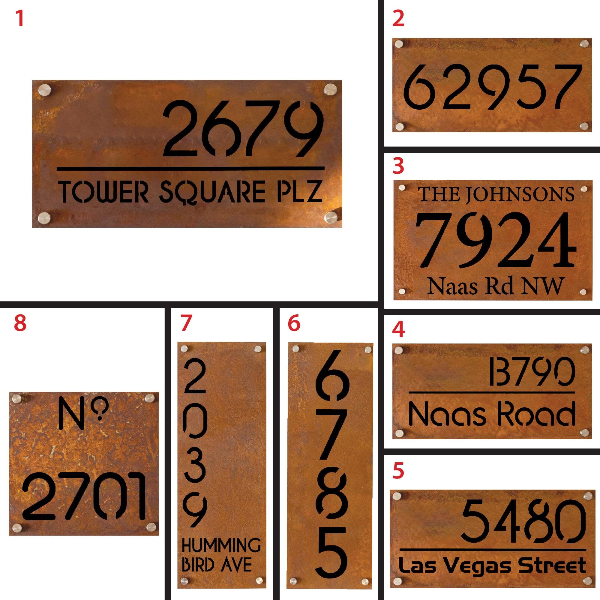 INSEGNA CASA MODERNA TARGA PORTA NUMERO STRADA EFFETTO VETRO - Foto 6