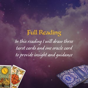 Personalisierte Tarot-Lesung mit Orakel-Anleitung - 3 + 1 Karten & Interpretation