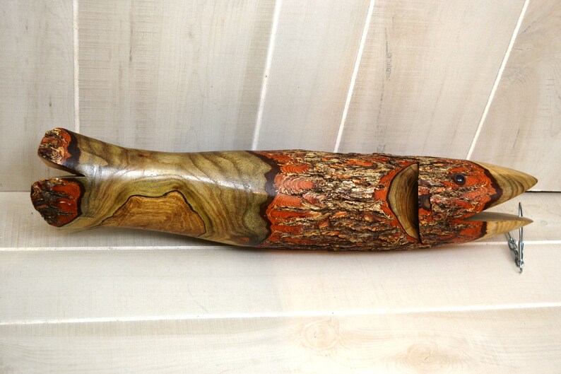 3 Wooden Fish on a Stringer by Creation Carvings