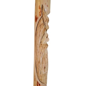 Handskuren träkäpp Spirit: 60" dogwood vandringsstav bild 5