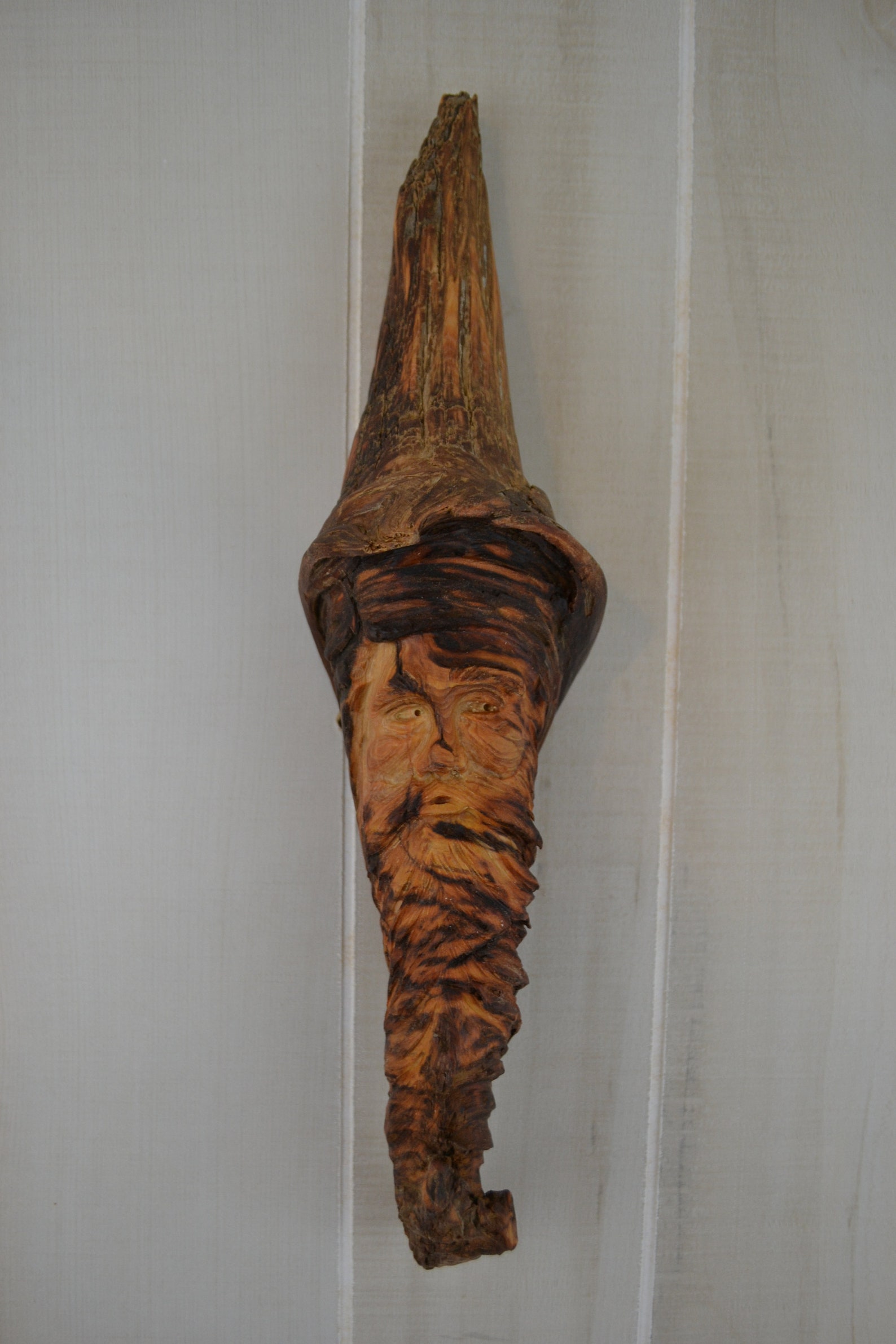 Pine Knot Wood Carving Mountain Man of the Tree Wood Etsy