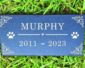 Granite Outdoor Pet Memorial, Loss, Grief, Death in family,