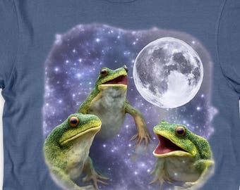 Maglietta/T-shirt retrò cosmica Frogs of the Moon