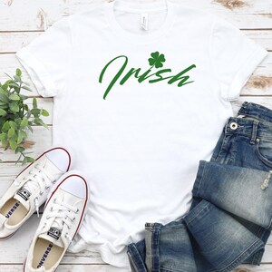 Irish Heritage Green Clover Unisex Softstyle T-Shirt for St Patrick&#39;s Day, Celebration Tee, Lucky Irish Shirt, Shamrock Top, St Paddy&#39;s Day