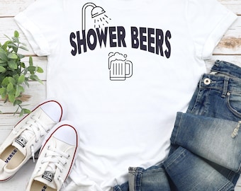Camiseta Shower Beers: Divertida camiseta con gráficos para amantes de la cerveza