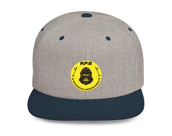 A.P.E. Flat Bill Snapback Hat: Urban Streetwear Headwear