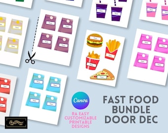 RA Door Decs: Fast Food Bundle