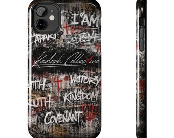 Faith Graffiti Phone Case | Christian Words Cross, Covenant, Kingdom, Victory