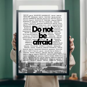 Christian Poster |  Printable | Do not be afraid Scriptures