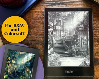 Victorian Greenhouse Kindle Lock Screen Wallpaper (Digital Download)