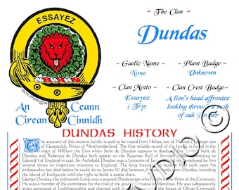 Dundas Schotse Clan Geschiedenis