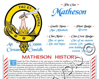Matheson Scottish Clan History