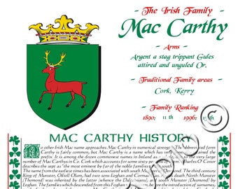 McCarthy Irish Family History
