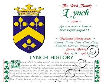 Lynch Irish Family History