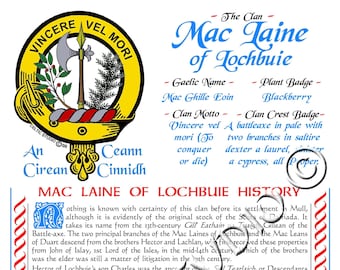 MacLaine Schotse Clan Geschiedenis