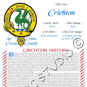 Crichton Scottish Clan History