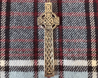 Celtic Knot Cross Pendant - Sterling Silver, Irish Cross