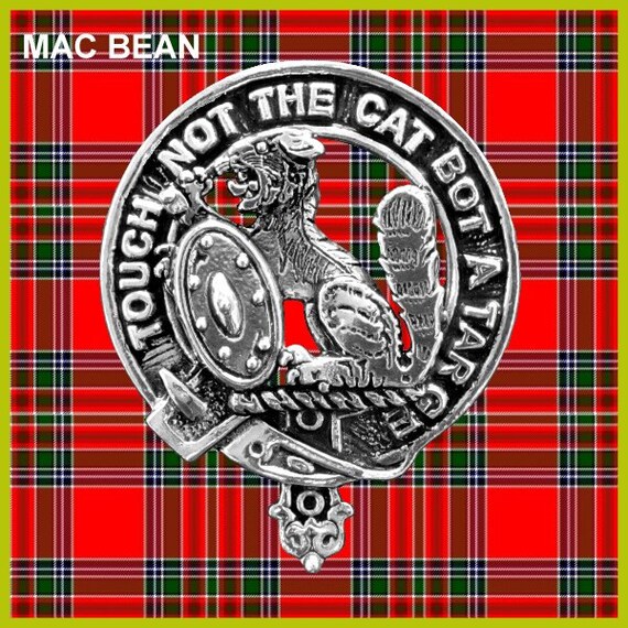 Mac Bean Clan Crest Scottish Cap Badge Mac Bain CB02 Etsy