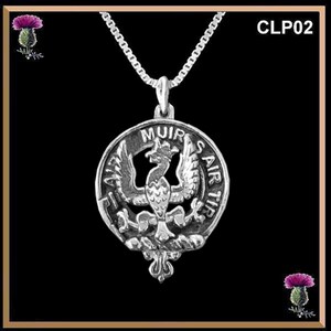 MacDonald Keppoch Clan Crest Scottish Pendant CLP02