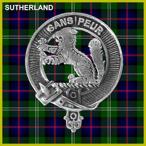 Sutherland Clan Crest Scottish Cap Badge CB02