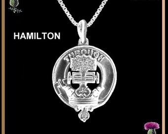 Hamilton Clan Crest Scottish Pendant  CLP02